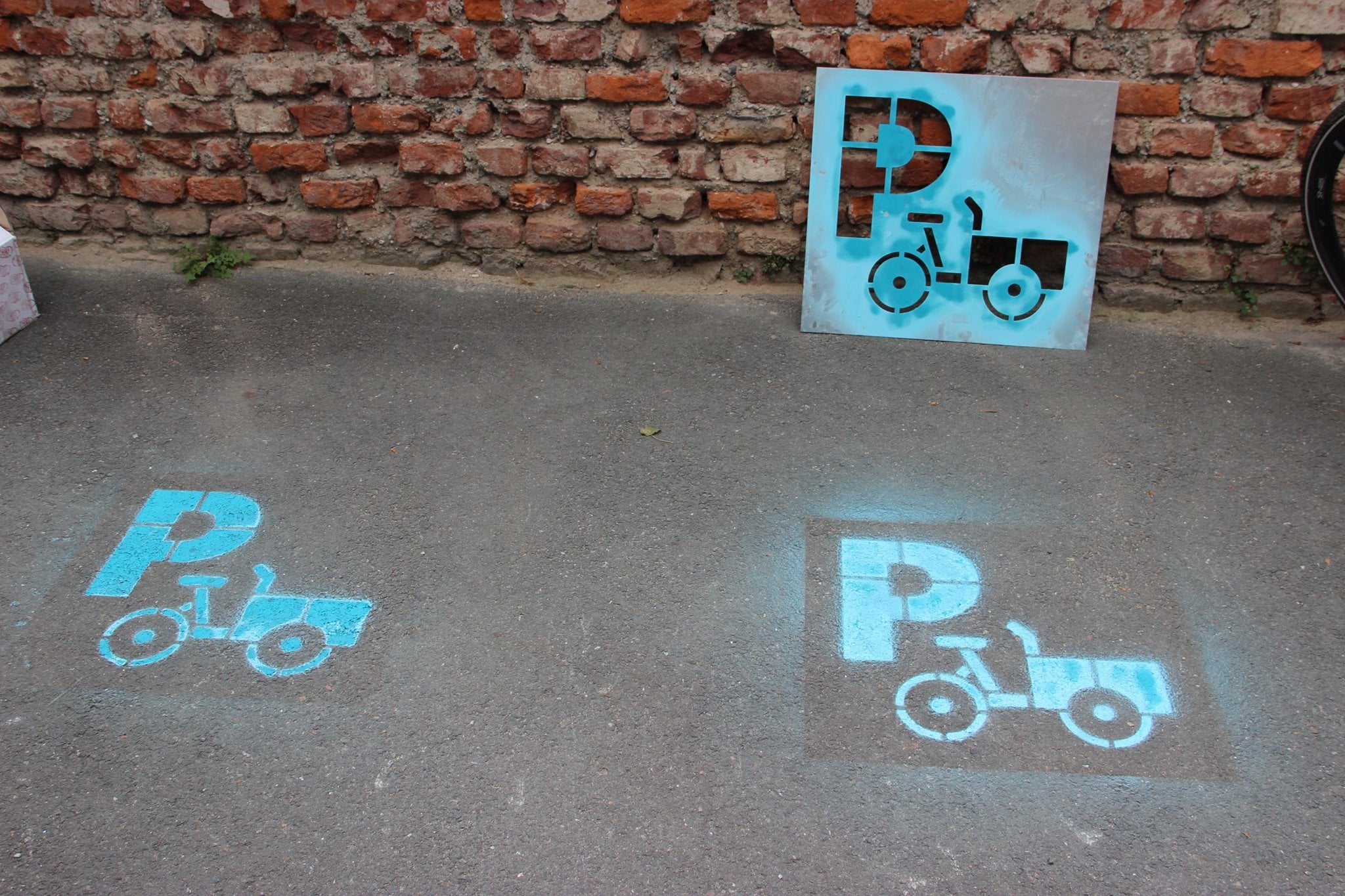 Parken, Stencil Straße