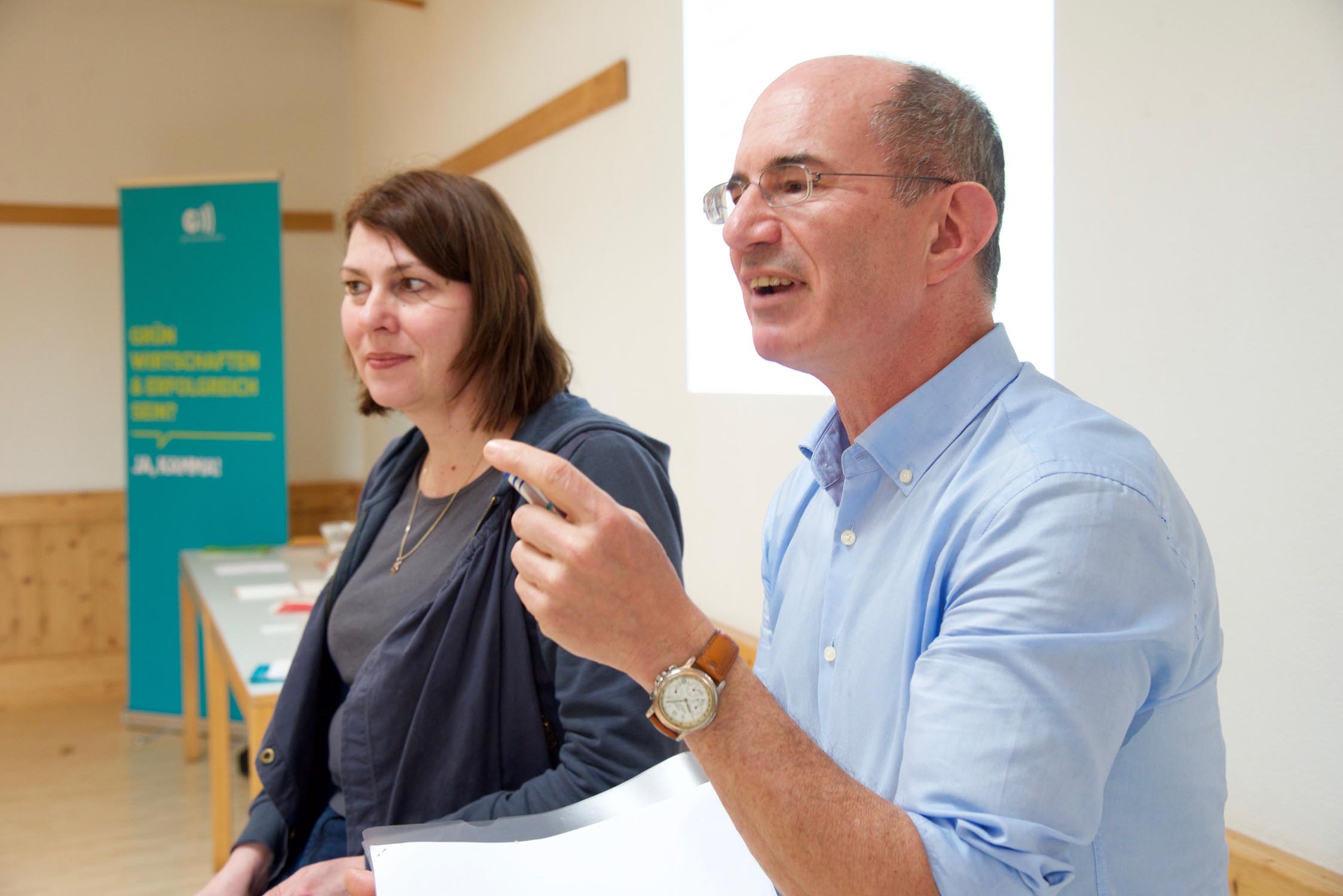 Eric Frey und Sabine Jungwirth, Foto: Claus Muhr